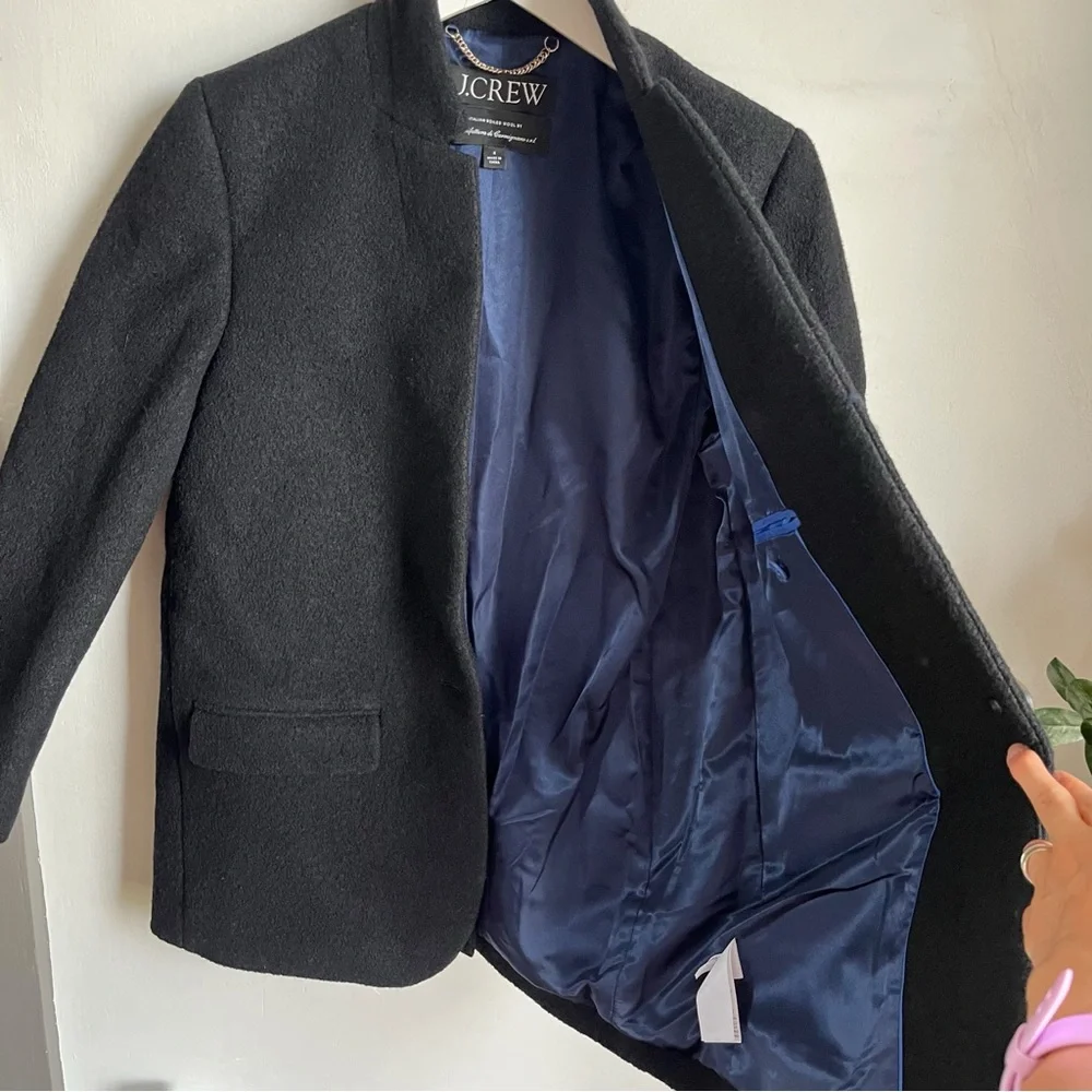 J Crew Leighton Blazer-Jacket in Italian Boiled Wool